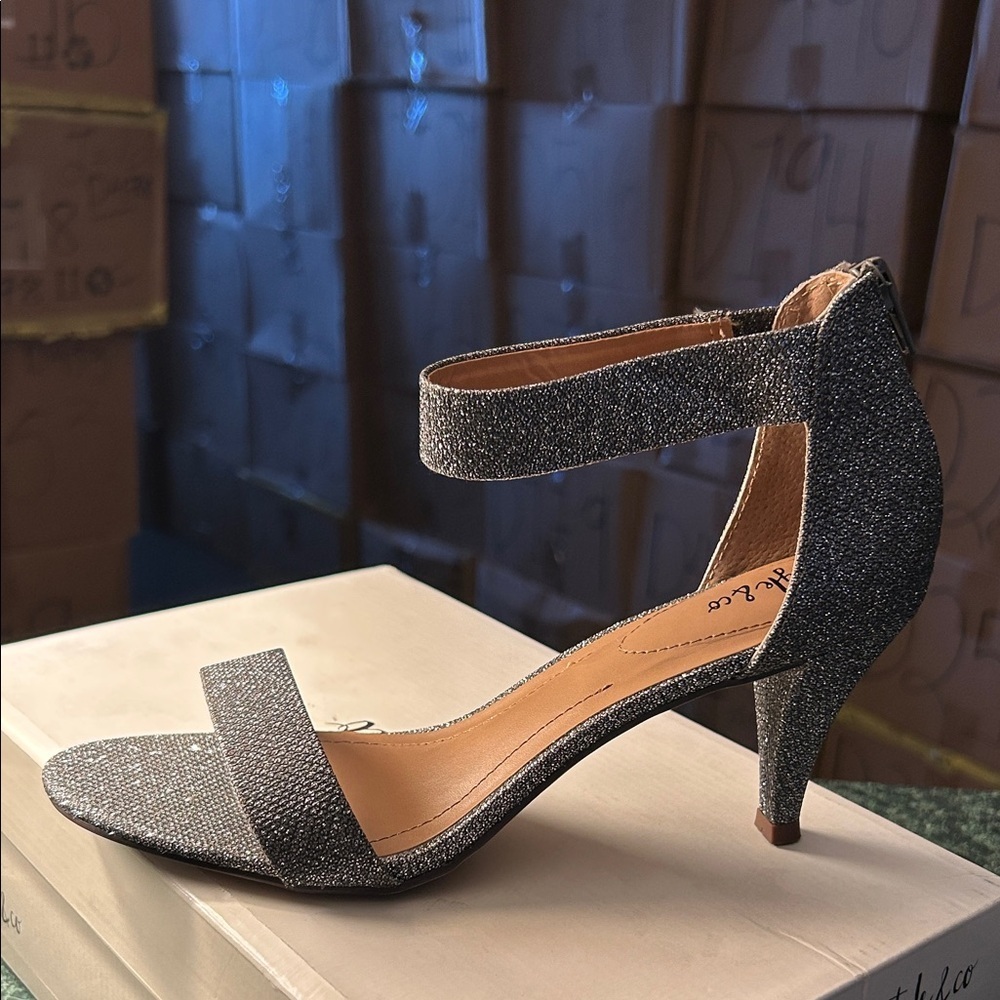 Style & Co. Glittering Silver Heels